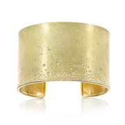 Todd Reed cuff bracelet with white brilliant cut diamonds(1.02ct) and 18k yellow gold